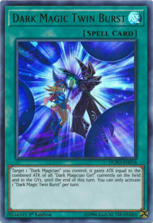 Yugioh Card - Dark Magic Twin Burst *Ultra Rare* DUPO-EN018 (NM)