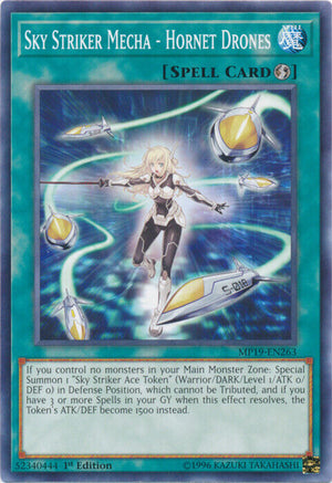 Yugioh -  Sky Striker Mecha - Hornet Drones *Common* MP19-EN263 (NM)