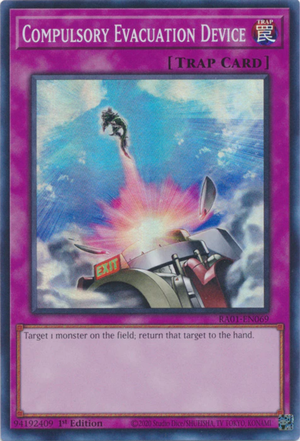 Yugioh - Compulsory Evacuation Device *Select Rarity* RA01-EN069 (NM)