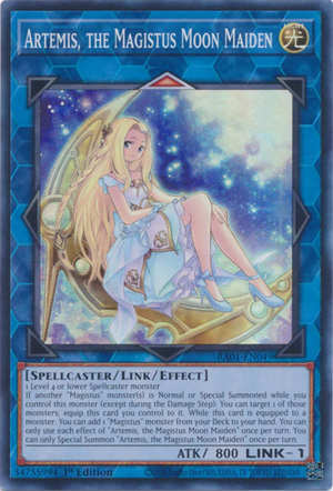 Yugioh - Artemis, the Magistus Moon Maiden *Select Rarity* RA01-EN049 (NM)