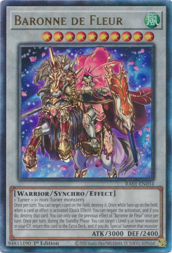 Yugioh - Baronne de Fleur *Select Rarity* RA01-EN034 (NM)