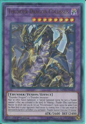 Yugioh Card - Thunder Dragon Colossus *Ultra Rare* MP19-EN183 (NM)