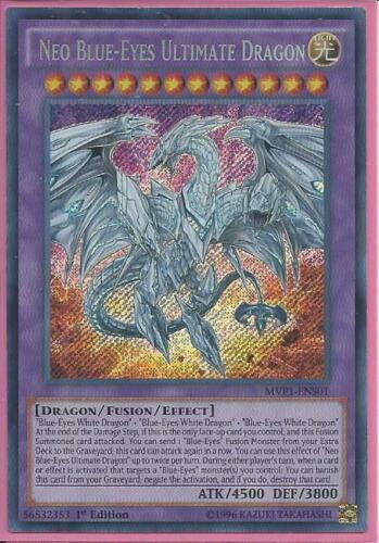 Yugioh Card - Neo Blue-Eyes Ultimate Dragon *Secret Rare* MVP1-ENS01 (NM)