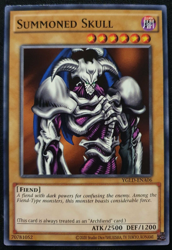 Yugioh - Summoned Skull *Common* YGLD-ENA06 (NM/M)