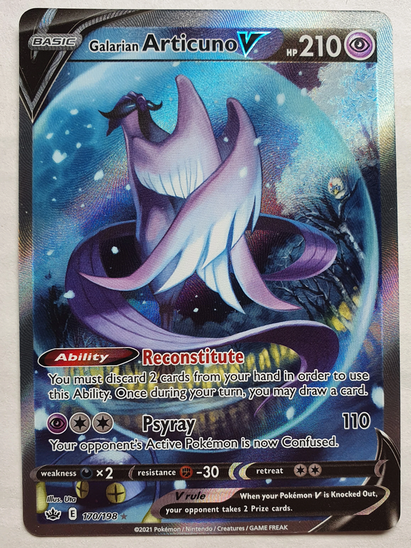 Pokemon - Galarian Articuno V [Alternate Art] *UR* Chilling Reign 170/198 (NM)