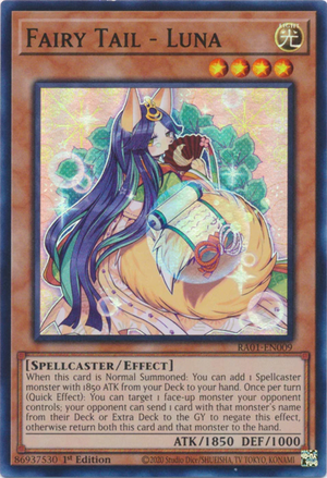 Yugioh - Fairy Tail - Luna *Select Rarity* RA01-EN009 (NM)