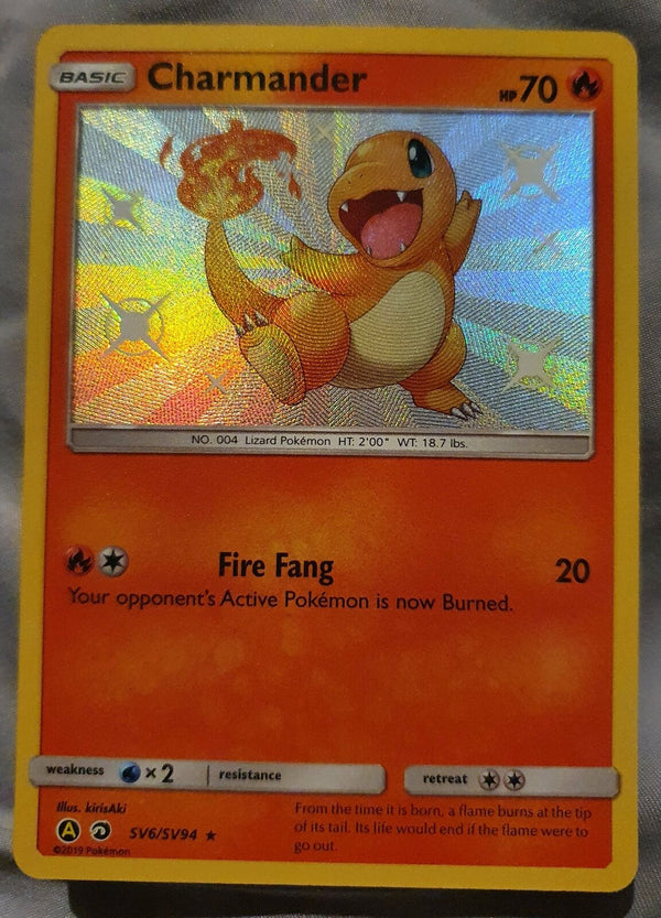 Pokemon - Charmander *Shiny Rare* SM: Hidden Fates SV6/SV94 (NM)