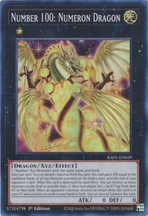 Yugioh - Number 100: Numeron Dragon *Select Rarity* RA01-EN039 (NM)