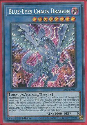 Yugioh - Blue-Eyes Chaos Dragon *Secret Rare* LDS2-EN017 (NM)