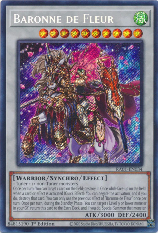 Yugioh - Baronne de Fleur *Select Rarity* RA01-EN034 (NM)