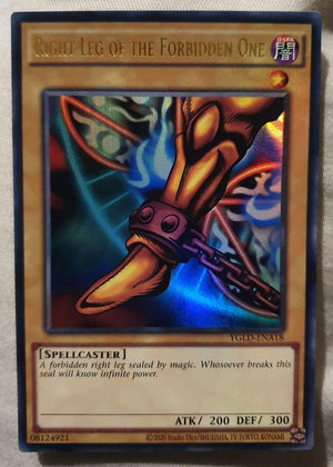 Yugioh - Right Leg of the Forbidden One *Ultra Rare* YGLD-ENA18 (NM/M)