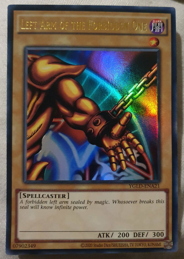 Yugioh - Left Arm of the Forbidden One *Ultra Rare* YGLD-ENA21 (NM/M)