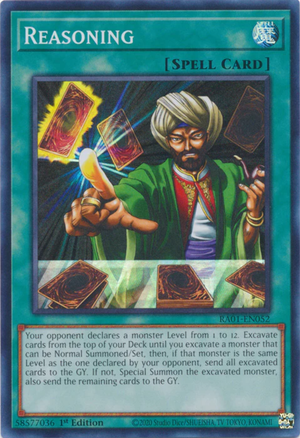 Yugioh - Reasoning *Select Rarity* RA01-EN052 (NM)