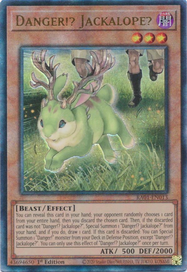 Yugioh - Danger!? Jackalope? *Select Rarity* RA01-EN013 (NM)