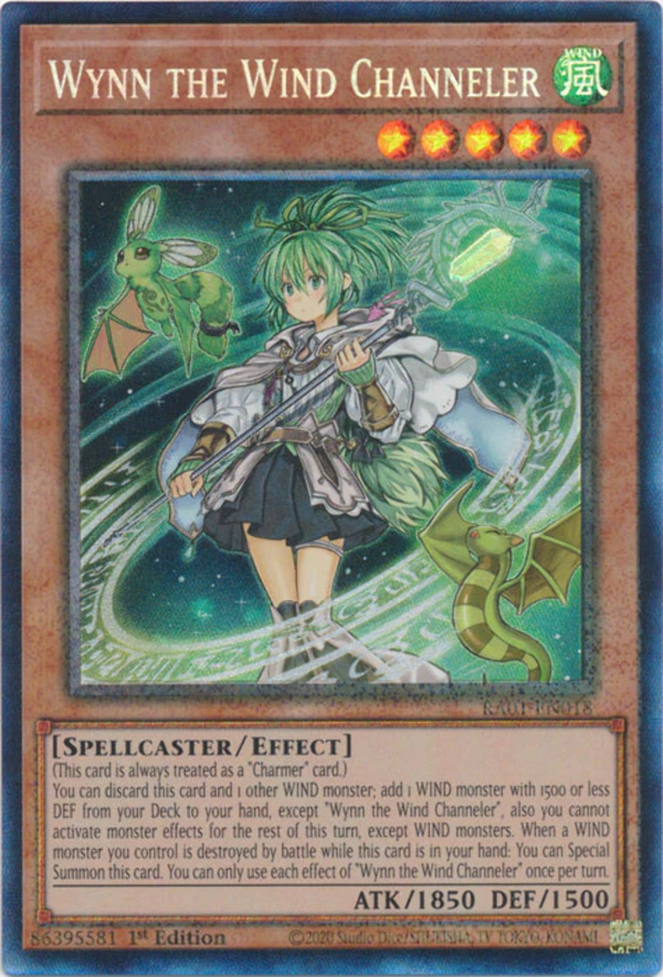 Yugioh - Wynn the Wind Channeler *Select Rarity* RA01-EN018 (NM)