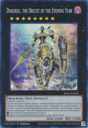 Yugioh - Dingirsu, the Orcust of the Evening Star *Select Rarity* RA01-EN040 (NM