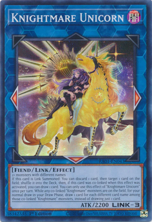 Yugioh - Knightmare Unicorn [Alt Art] *Select Rarity* RA01-EN043 (NM)