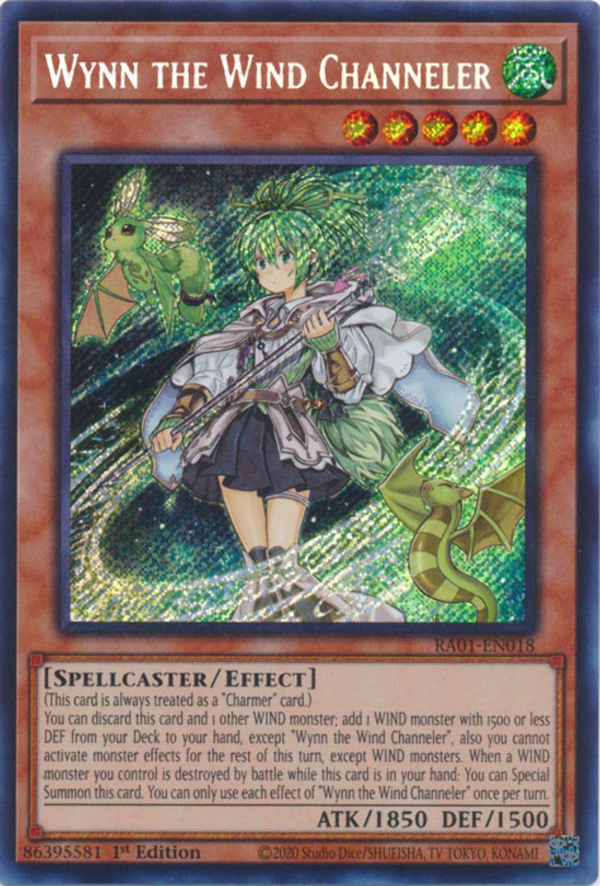 Yugioh - Wynn the Wind Channeler *Select Rarity* RA01-EN018 (NM)