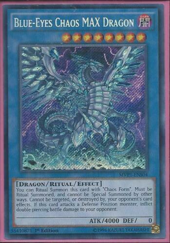 Yugioh Card - Blue-Eyes Chaos MAX Dragon *Secret Rare* MVP1-ENS04 (NM)