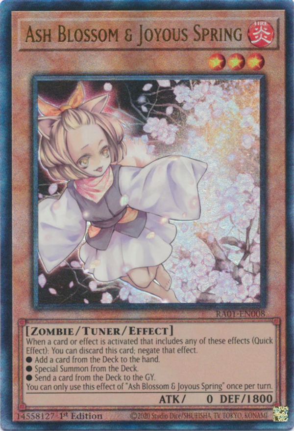 Yugioh - Ash Blossom & Joyous Spring *Select Rarity* RA01-EN008 (NM)