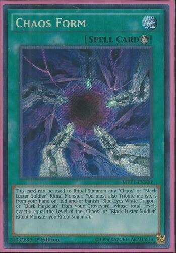 Yugioh Card - Chaos Form *Secret Rare* MVP1-ENS08 (NM)