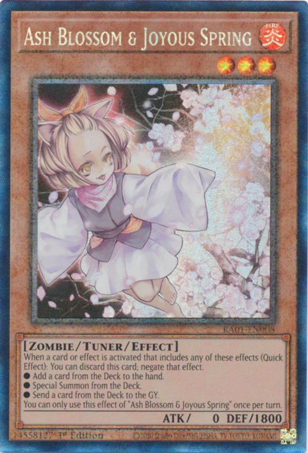 Yugioh - Ash Blossom & Joyous Spring *Select Rarity* RA01-EN008 (NM)