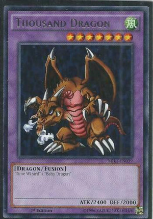 Yugioh Card - Thousand Dragon *Rare* MIL1-EN039 (NM)