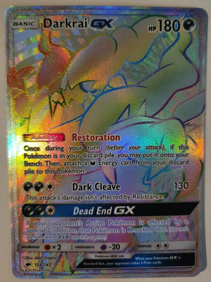 Pokemon - Darkrai GX *Hyper Rare* SM: Burning Shadows 158/147 (NM)