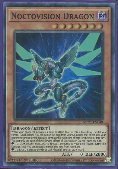 Yugioh - Noctovision Dragon *Super Rare* MP21-EN048 (NM/M)