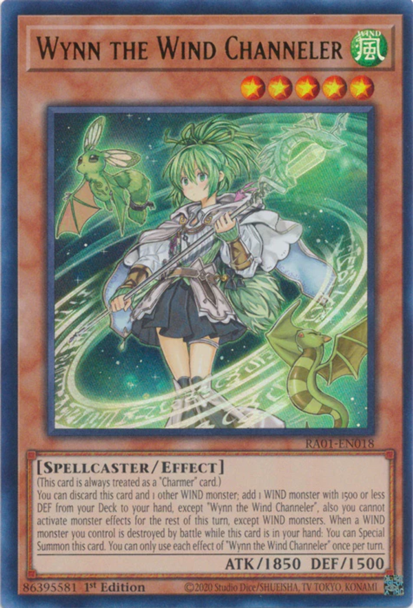 Yugioh - Wynn the Wind Channeler *Select Rarity* RA01-EN018 (NM)