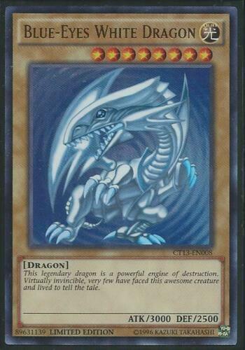 Yugioh Card - Blue-Eyes White Dragon [SDK Art] *Ultra Rare* CT13-EN008 (NM)