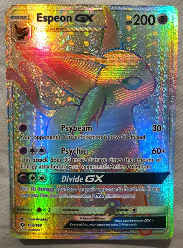 Pokemon - Espeon GX *Hyper Rare* SM: Base Set 152/149 (NM)