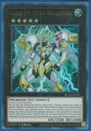 Yugioh - Number S39: Utopia the Lightning *Ultra Rare* BLAR-EN070 (NM/M)