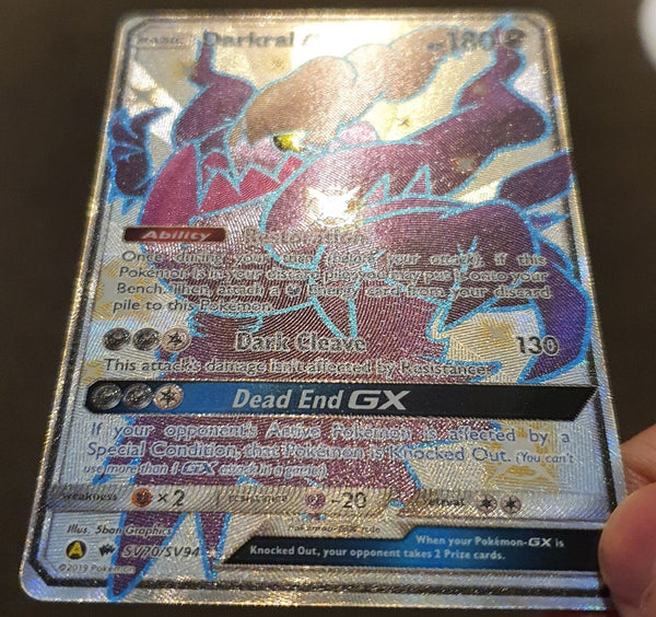 Pokemon - Darkrai GX *Shiny Ultra Rare* Hidden Fates: Shiny Vault SV70/SV94 (NM)