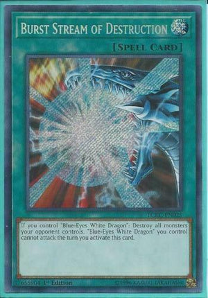 Yugioh Card - Burst Stream of Destruction *Secret Rare* LCKC-EN025 (NM/M)