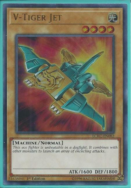 Yugioh Card - V-Tiger Jet *Ultra Rare* LCKC-EN082 (NM)