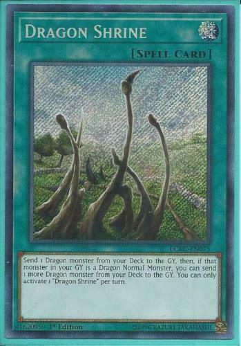 Yugioh Card - Dragon Shrine *Secret Rare* LCKC-EN075 (NM)