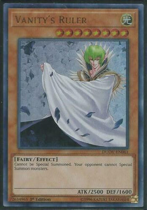 Yugioh Card - Vanity’s Ruler *Ultra Rare* DUOV-EN061 (NM/M)