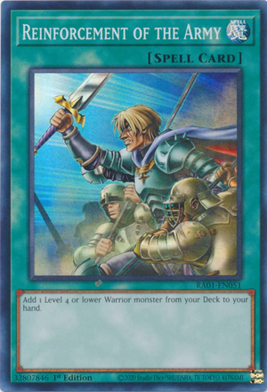 Yugioh - Reinforcement of the Army *Select Rarity* RA01-EN051 (NM)