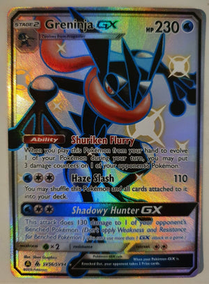 Pokemon - Greninja GX *Shiny Ultra Rare* Hidden Fates SV56/SV94 (NM)