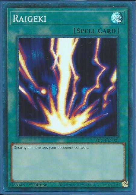 Yugioh - Raigeki *Super Rare* SDCH-EN021 (NM/M)