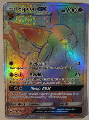 Pokemon - Espeon GX *Hyper Rare* SM: Base Set 152/149 (NM)