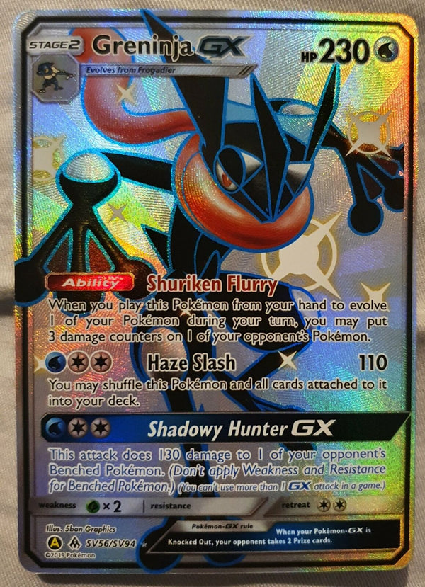 Pokemon - Greninja GX *Shiny Ultra Rare* Hidden Fates SV56/SV94 (NM)