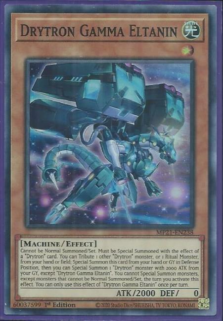 Yugioh - Drytron Gamma Eltanin *Super Rare* MP21-EN238 (NM/M)