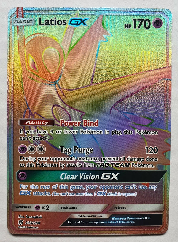 Pokemon - Latios GX *Secret Rare* Unified Minds 243/236 (NM)