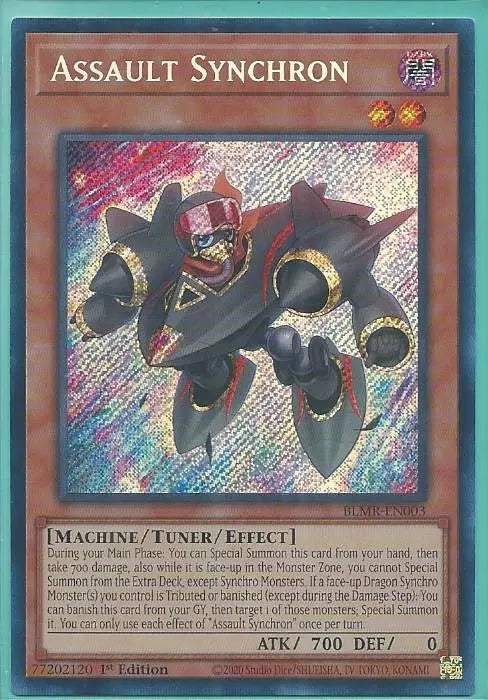 Yugioh - Assault Synchron *Secret Rare* BLMR-EN003 (NM/M)