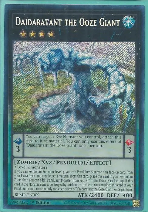 Yugioh - Daidaratant the Ooze Giant *Secret Rare* BLMR-EN009 (NM/M)