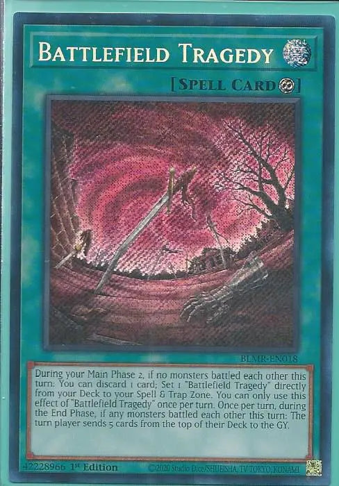 Yugioh - Battlefield Tragedy *Secret Rare* BLMR-EN018 (NM/M)