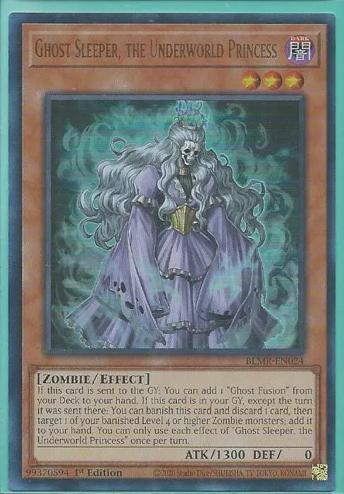 Yugioh - Ghost Sleeper, the Underworld Princess *Ultra Rare* BLMR-EN024 (NM/M)