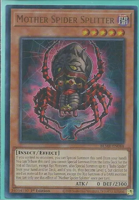 Yugioh - Mother Spider Splitte *Ultra Rare* BLMR-EN044 (NM/M)